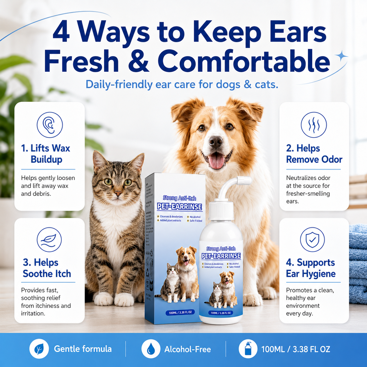 Auriviemed™-Pet Ear Rinse