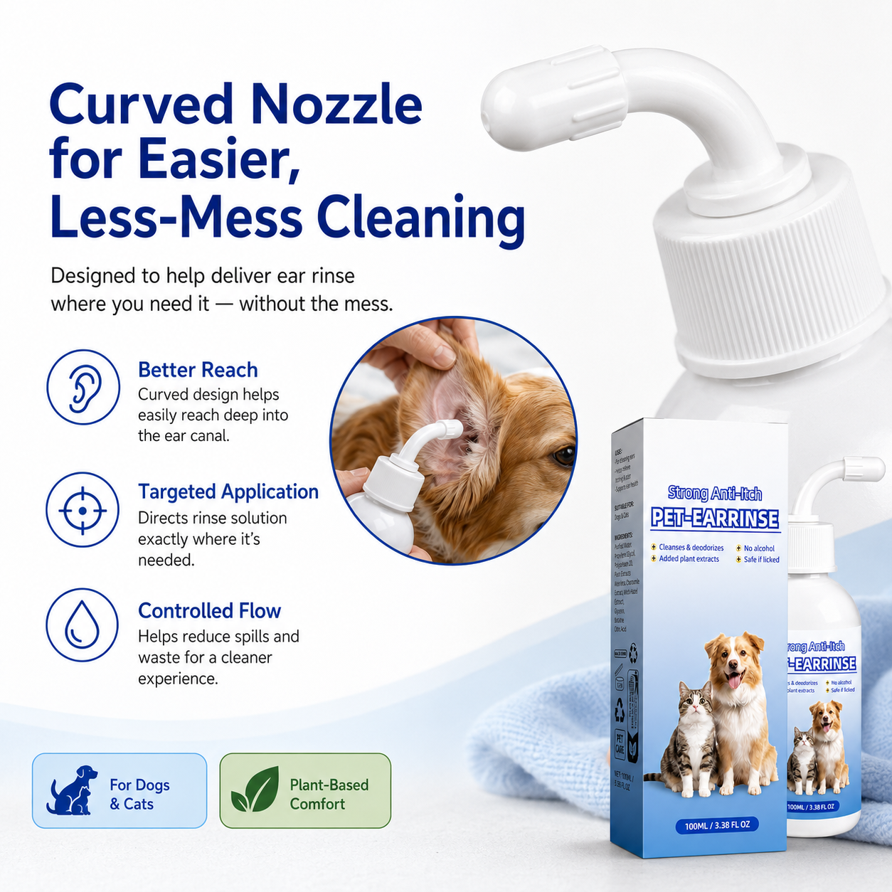 Auriviemed™-Pet Ear Rinse