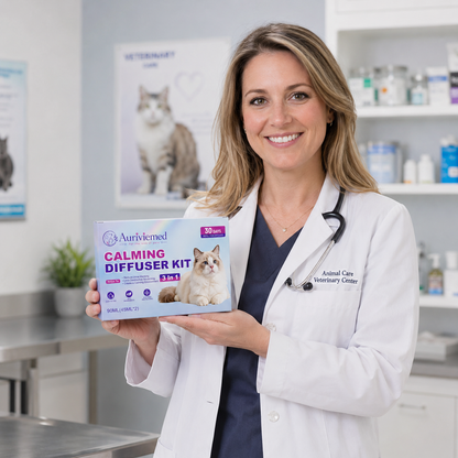 Auriviemed™ - Help your cat calm down and feel safe and comfortable. Premium cat aromatherapy diffuser.